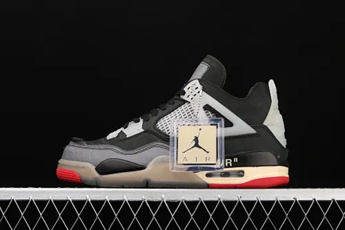 All categories Air Jordan Jordan series basketball shoes Air Jordan 4 Special offer Air Jordan 4 AJ4 Joe 4 replica black and red CV9388-001